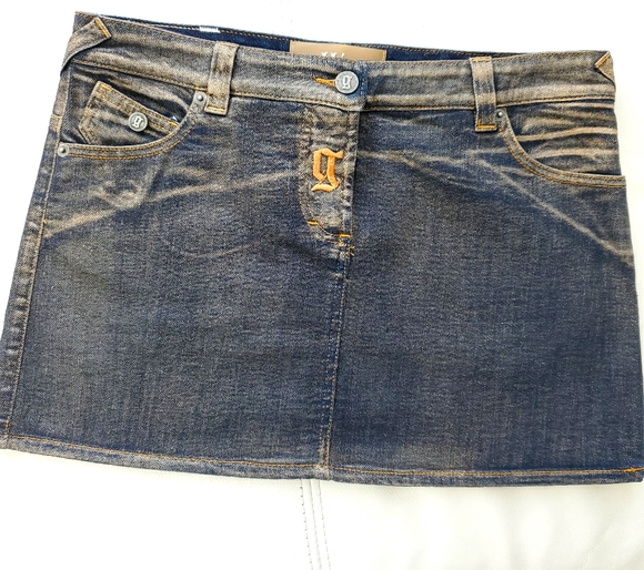 John Galliano gorgeous jeans mini-skirt - Picture 1 of 13